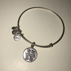 silver alex and ani bracelet!